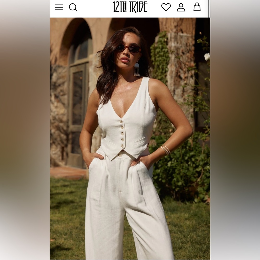 12th Tribe Two Piece Linen set